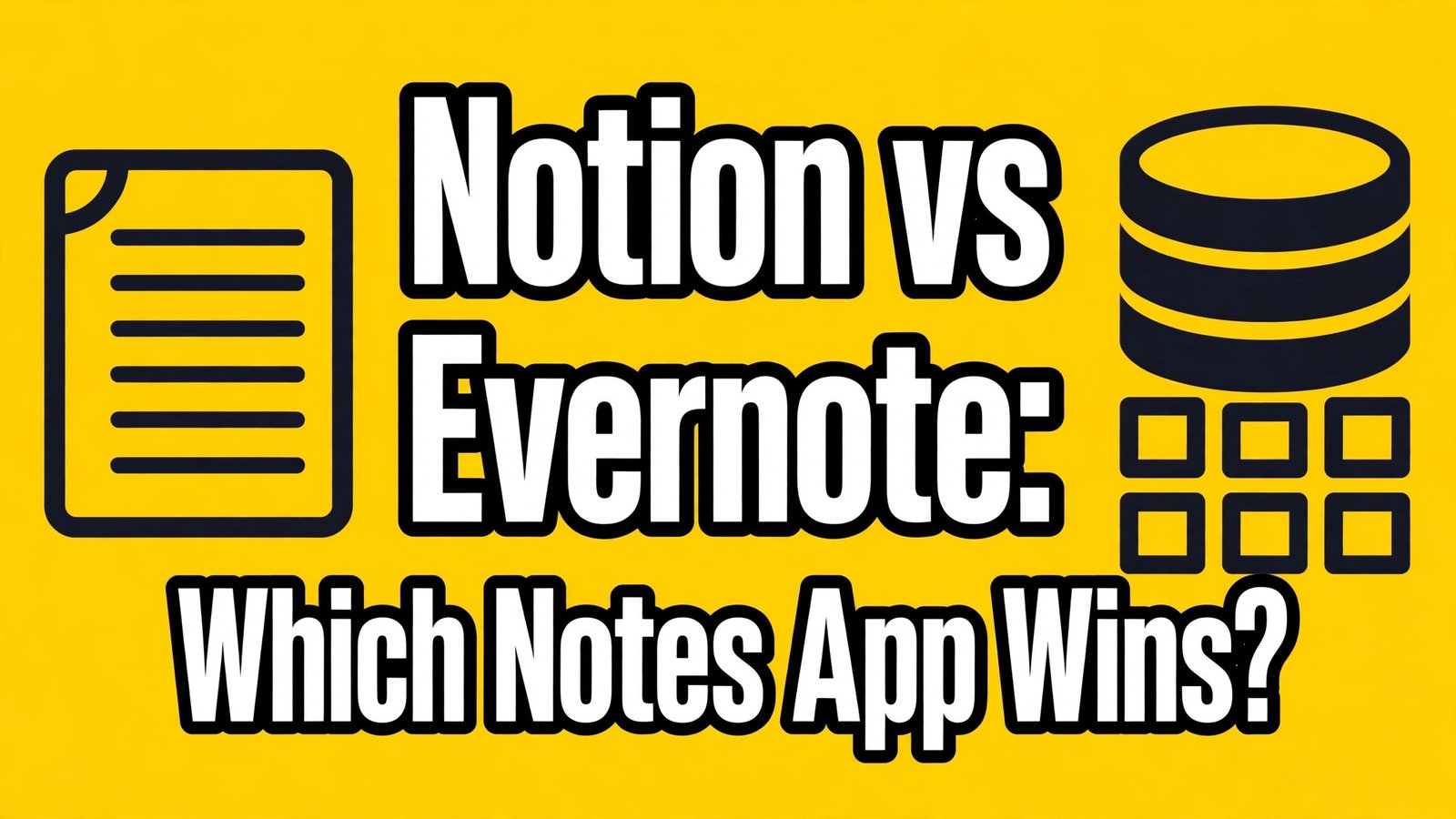 Notion vs Evernote comparison thumbnail for 2026