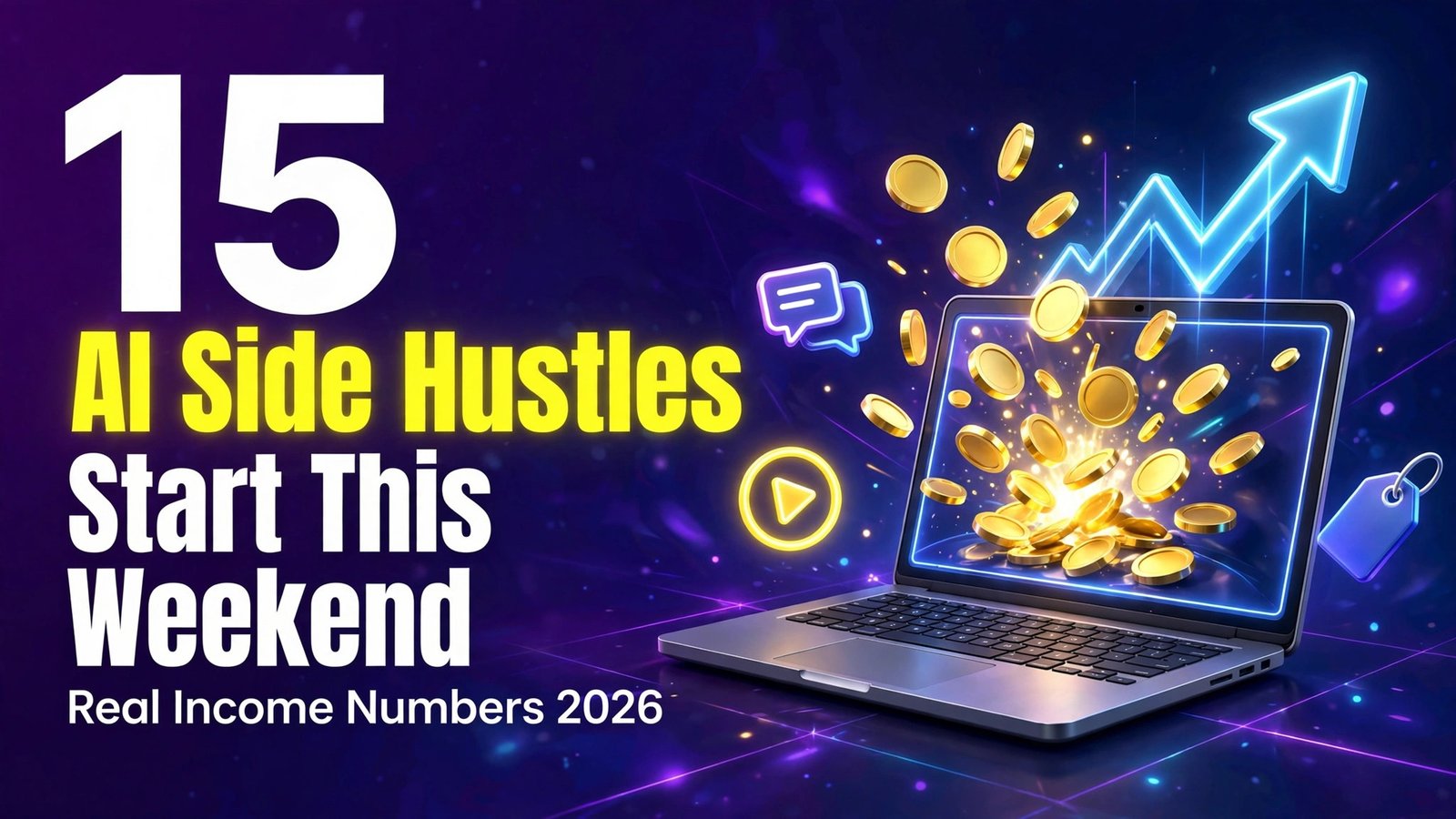 15 AI side hustles you can start this weekend in 2026