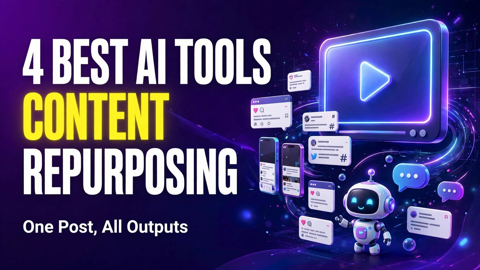 Best AI tools for content repurposing turning one post into five formats