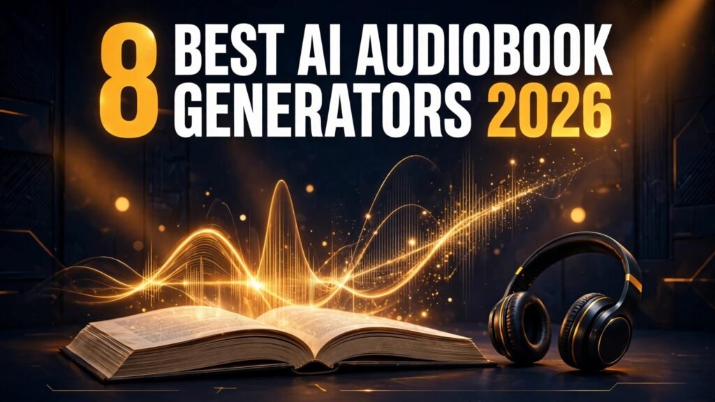 8 best AI audiobook generators in 2026 thumbnail