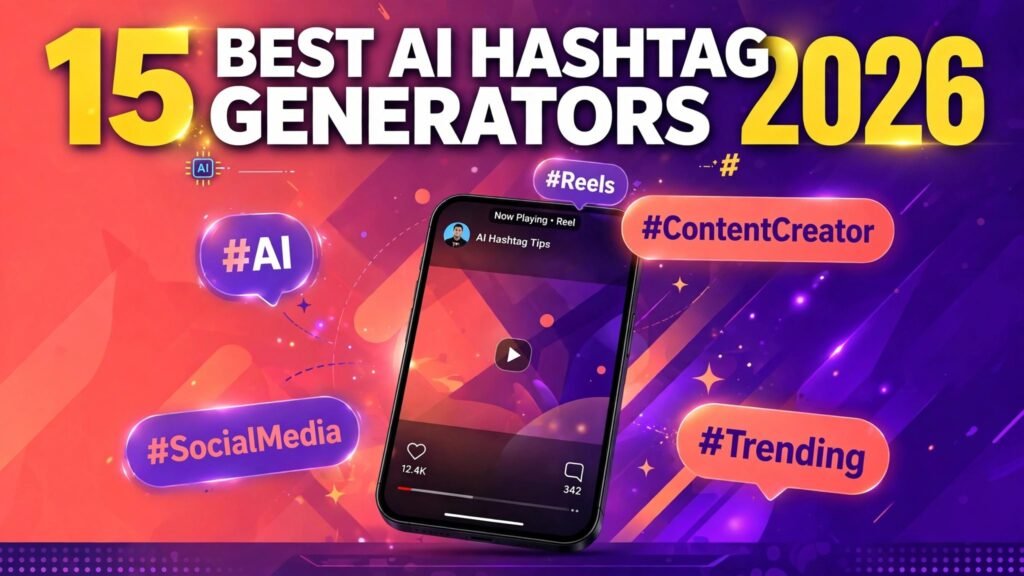 15 best AI hashtag generators in 2026 thumbnail