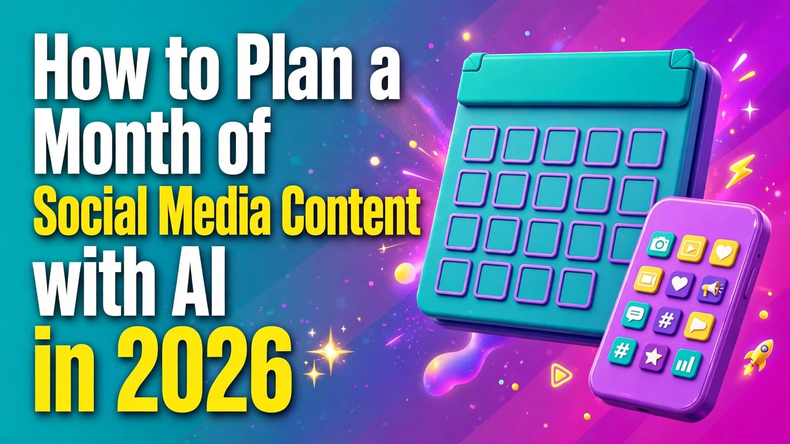 How to Plan a Month of Social Media Content with AI in 2026 thumbnail