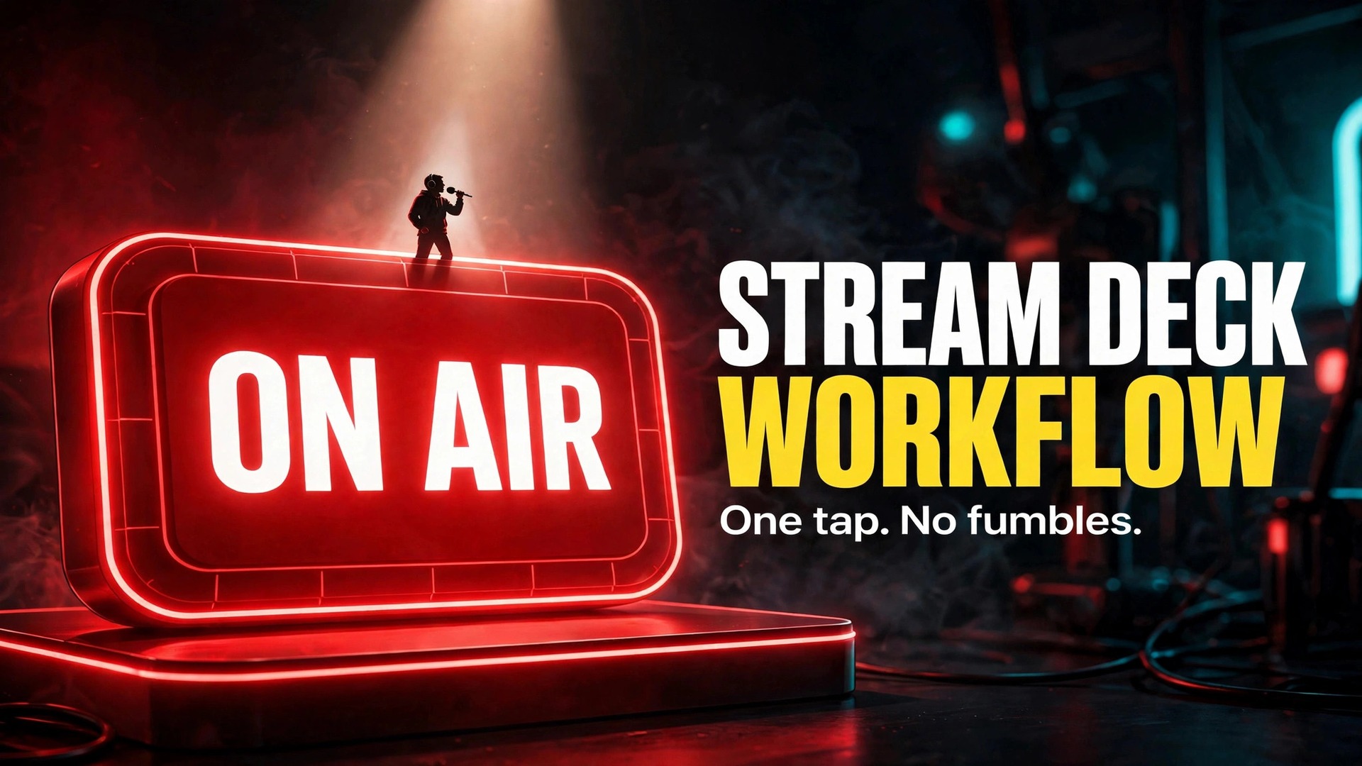 Use Stream Deck for streaming thumbnail with giant ON AIR key