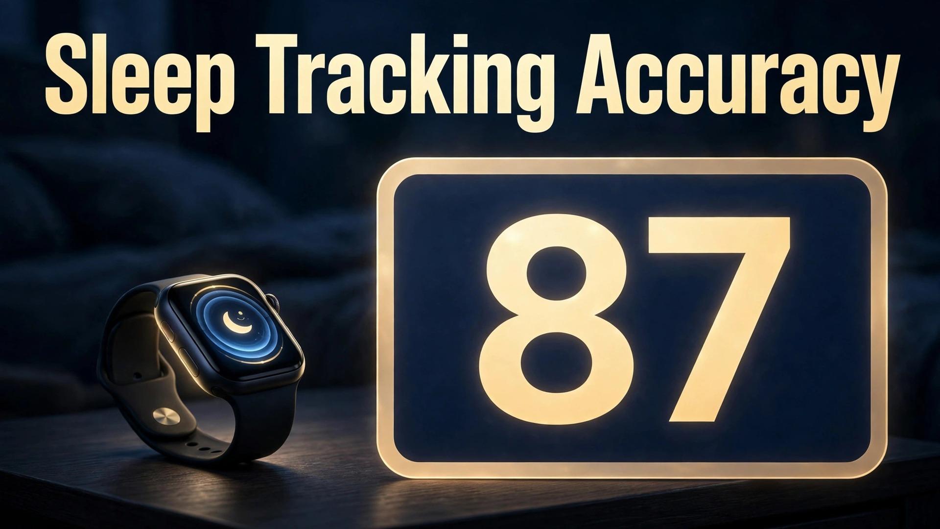 Use smartwatch for sleep tracking thumbnail with watch face and sleep score callout