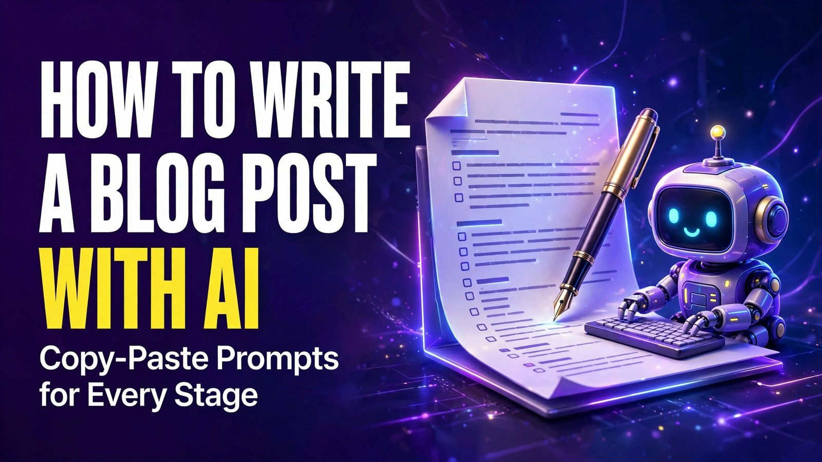 How to write a blog post with AI — the 6-step workflow from brief to publish