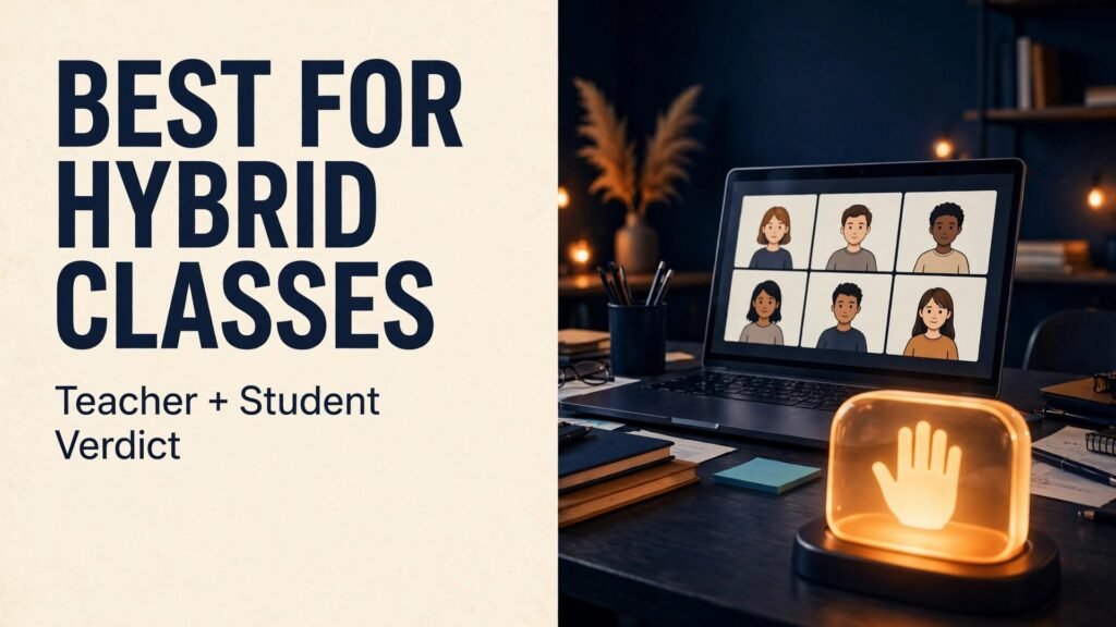 Best video tool for hybrid classes thumbnail with hand raise button