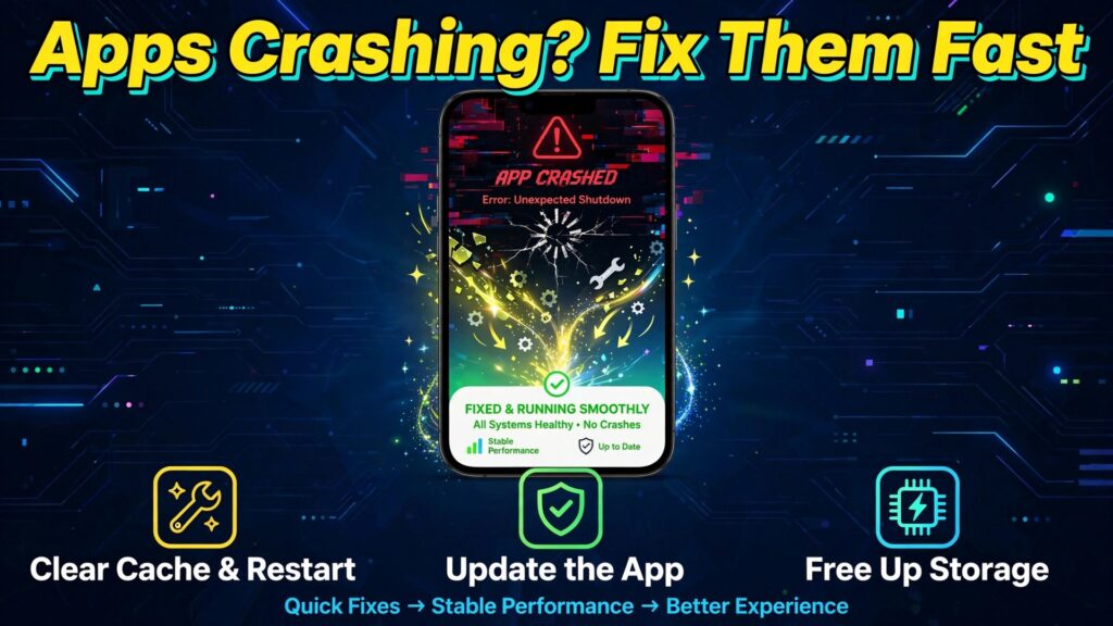 Fix iPhone apps crashing after iOS update thumbnail with a crashing app becoming a working app