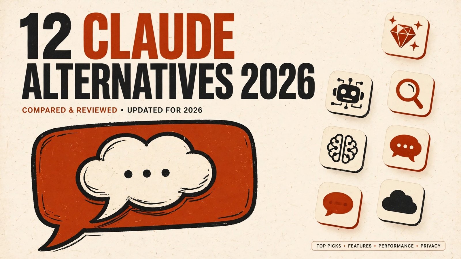 Claude alternatives in 2026, 12 best AI chatbots for chat, coding, writing and research
