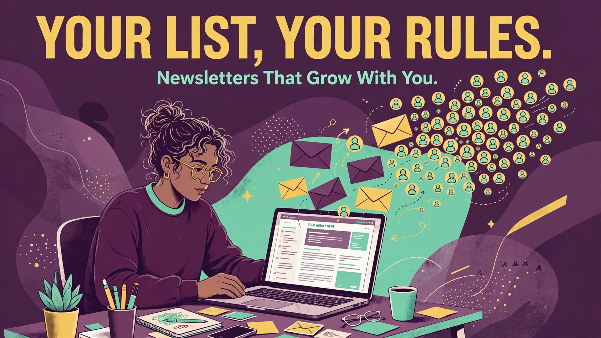 Best email tool for creators newsletters thumbnail showing a creator growing a newsletter audience and a bold hook
