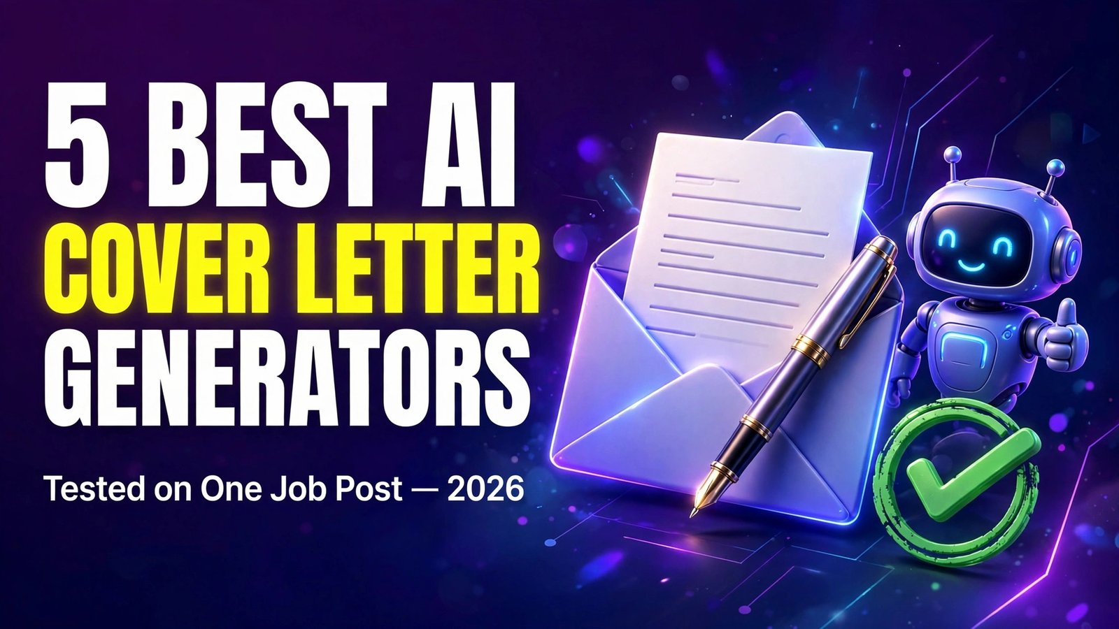 Best AI cover letter generator tools compared 2026