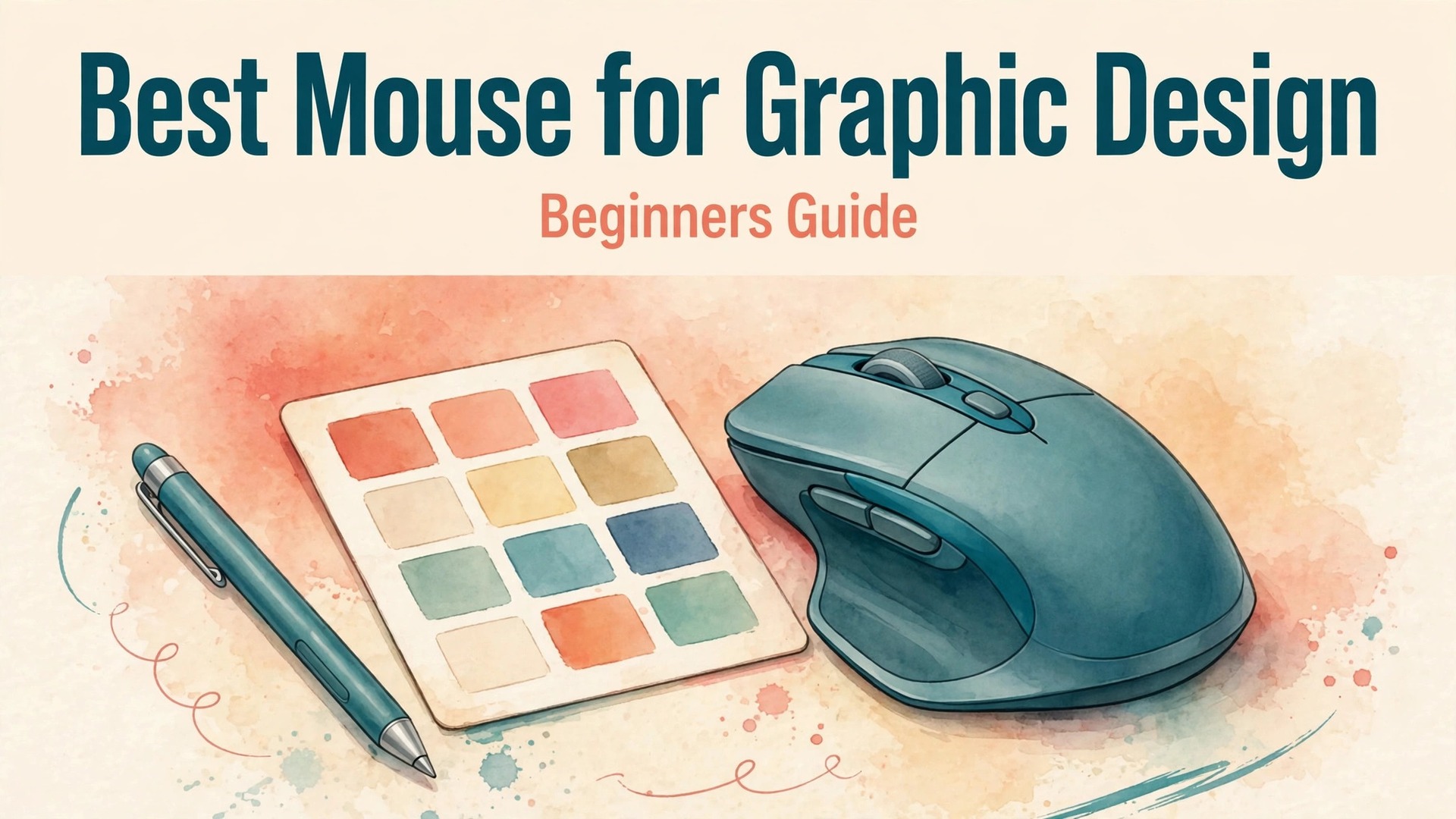 best mouse for graphic design beginners thumbnail showing a designer mouse comparison overview and bold title text Best Mouse for Graphic Design Beginners Guide