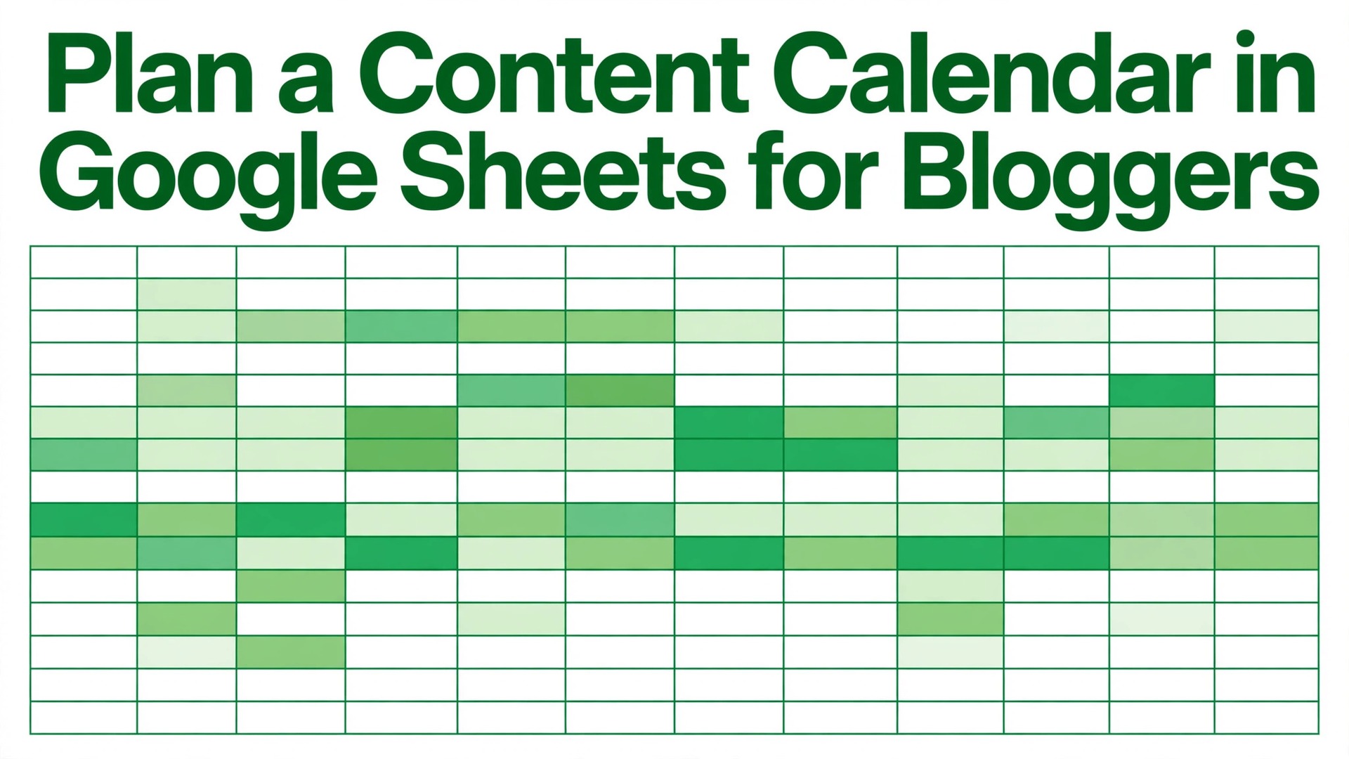 use Google Sheets for content calendar bloggers thumbnail showing a content calendar timeline in Google Sheets and bold title text Plan a Content Calendar in Google Sheets