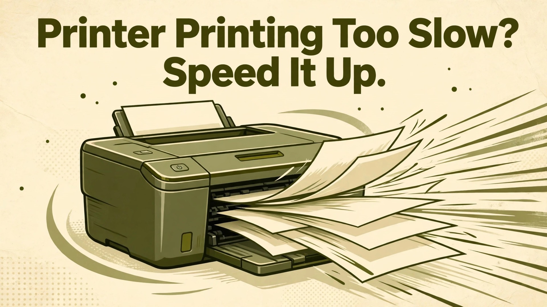 fix printer printing too slow thumbnail showing a chart of printer speed by quality setting and bold title text Printer Printing Too Slow? Speed It Up