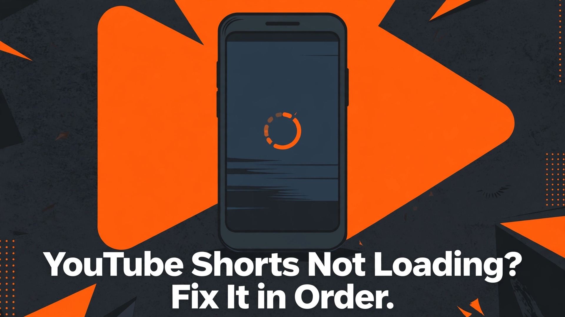 fix YouTube Shorts not loading thumbnail showing a phone showing YouTube Shorts feed not loading
