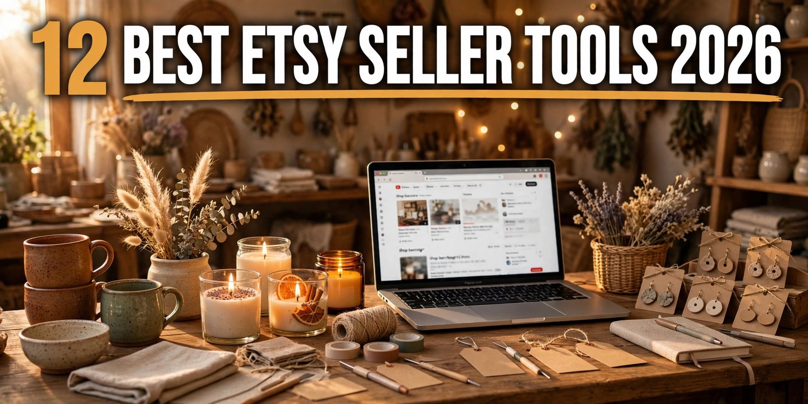 Best AI tools for Etsy sellers in 2026, 12 tools for SEO, listings, mockups, fees and repeat sales