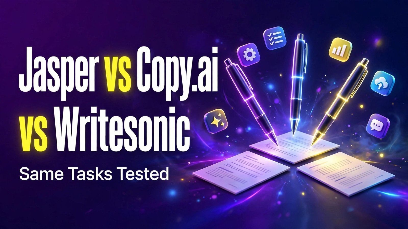 Jasper vs Copy.ai vs Writesonic compared 2026