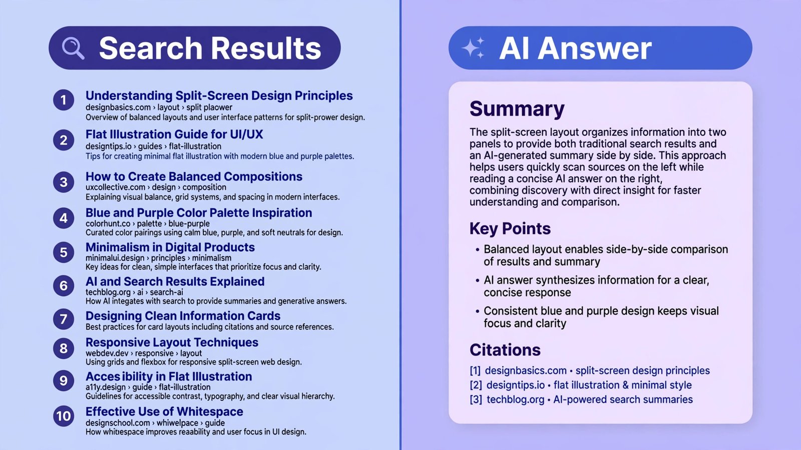 GEO vs SEO — AI answers compared with traditional search results