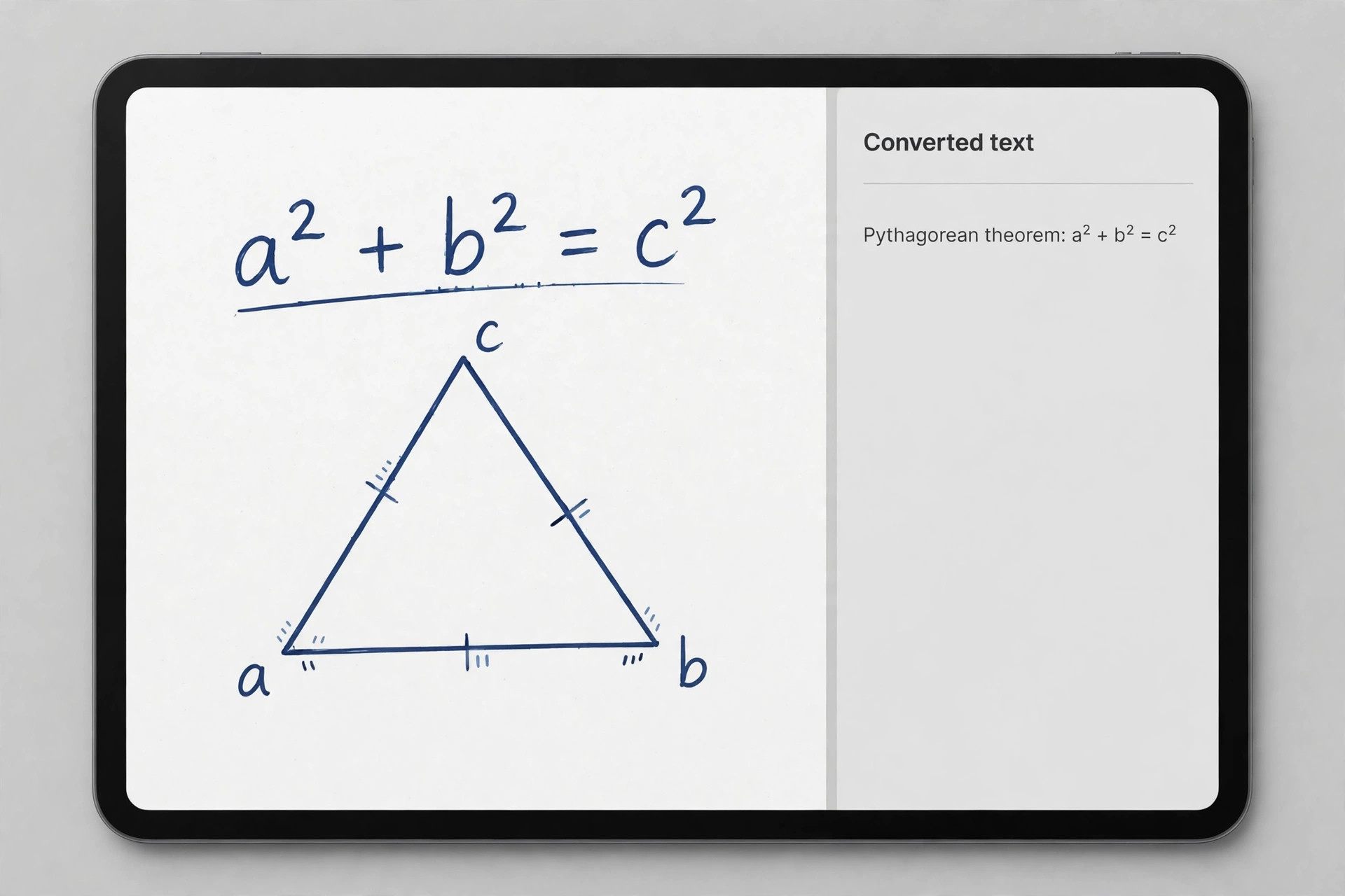 Samsung Notes screenshot with handwritten maths notes