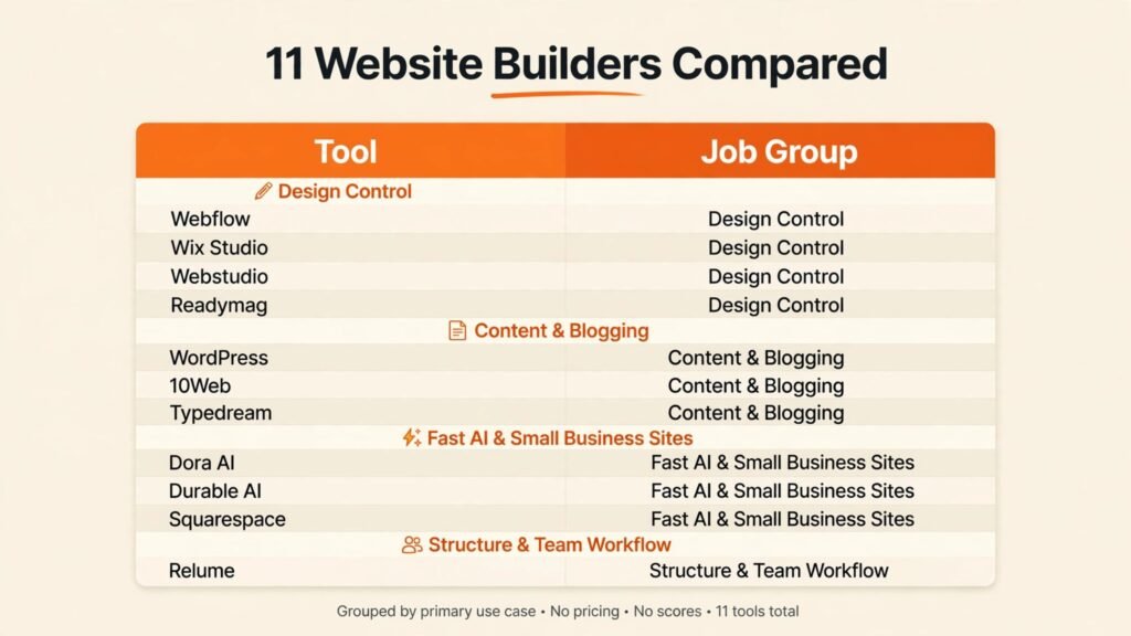 Framer alternatives compared by job and CMS strength