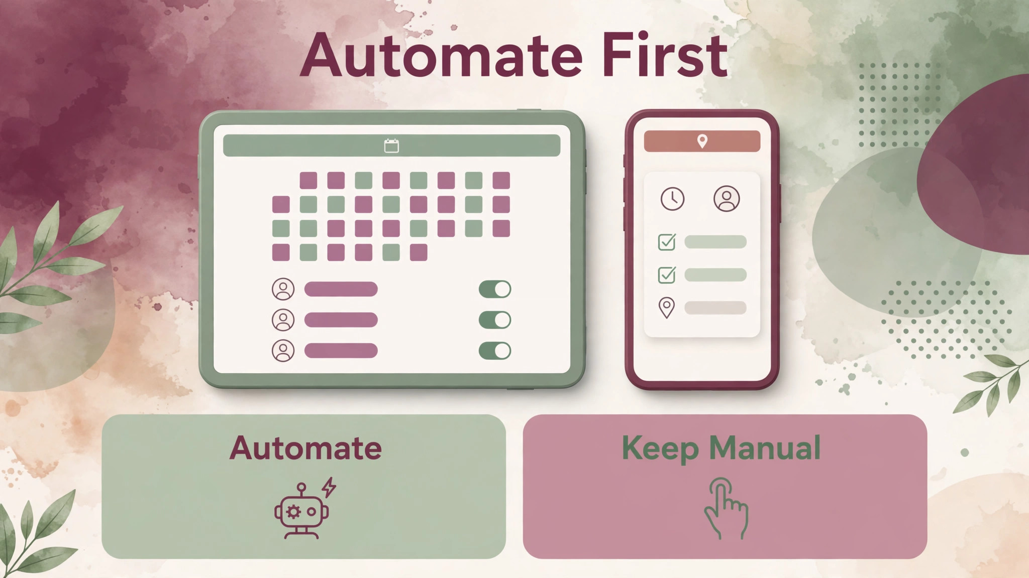 what automation handles and what stays human in a home care agency