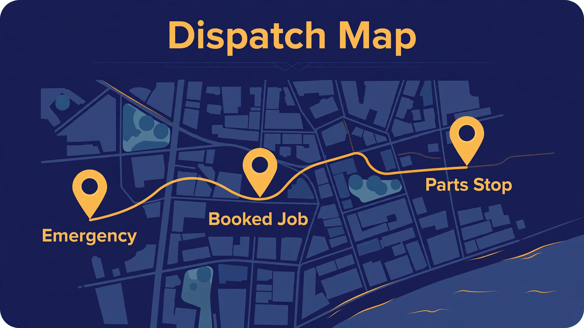 plumbing map illustration