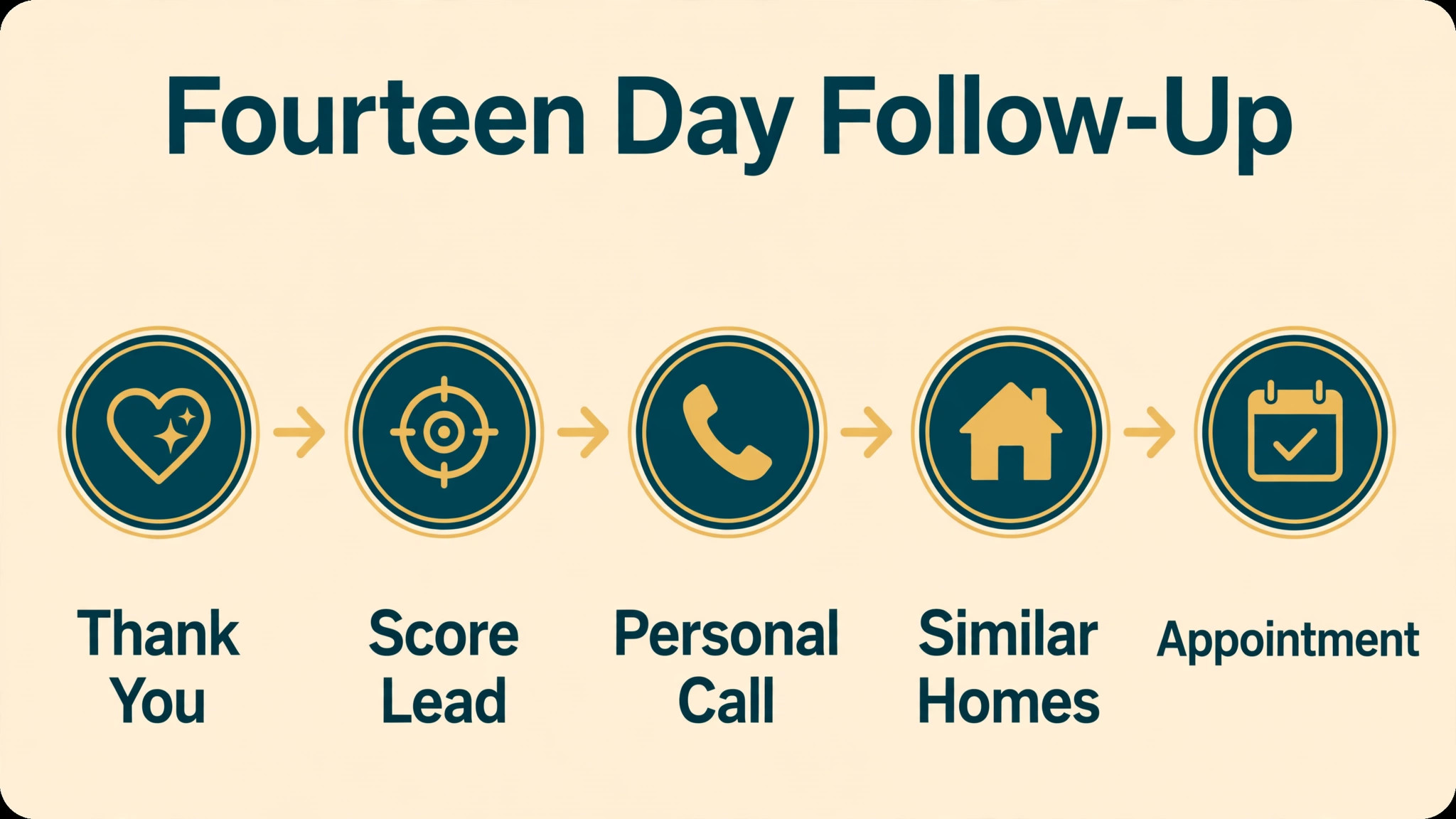 Fourteen day open house follow up workflow from text to appointment