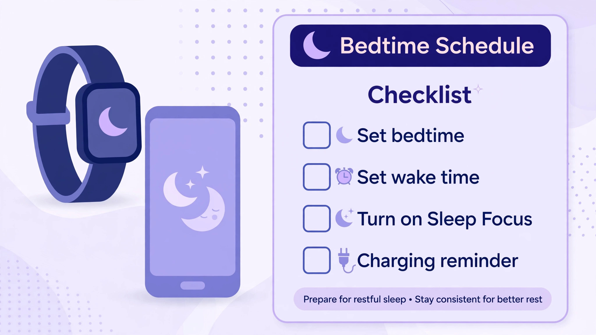 Sleep schedule setup checklist for Apple Watch beginners