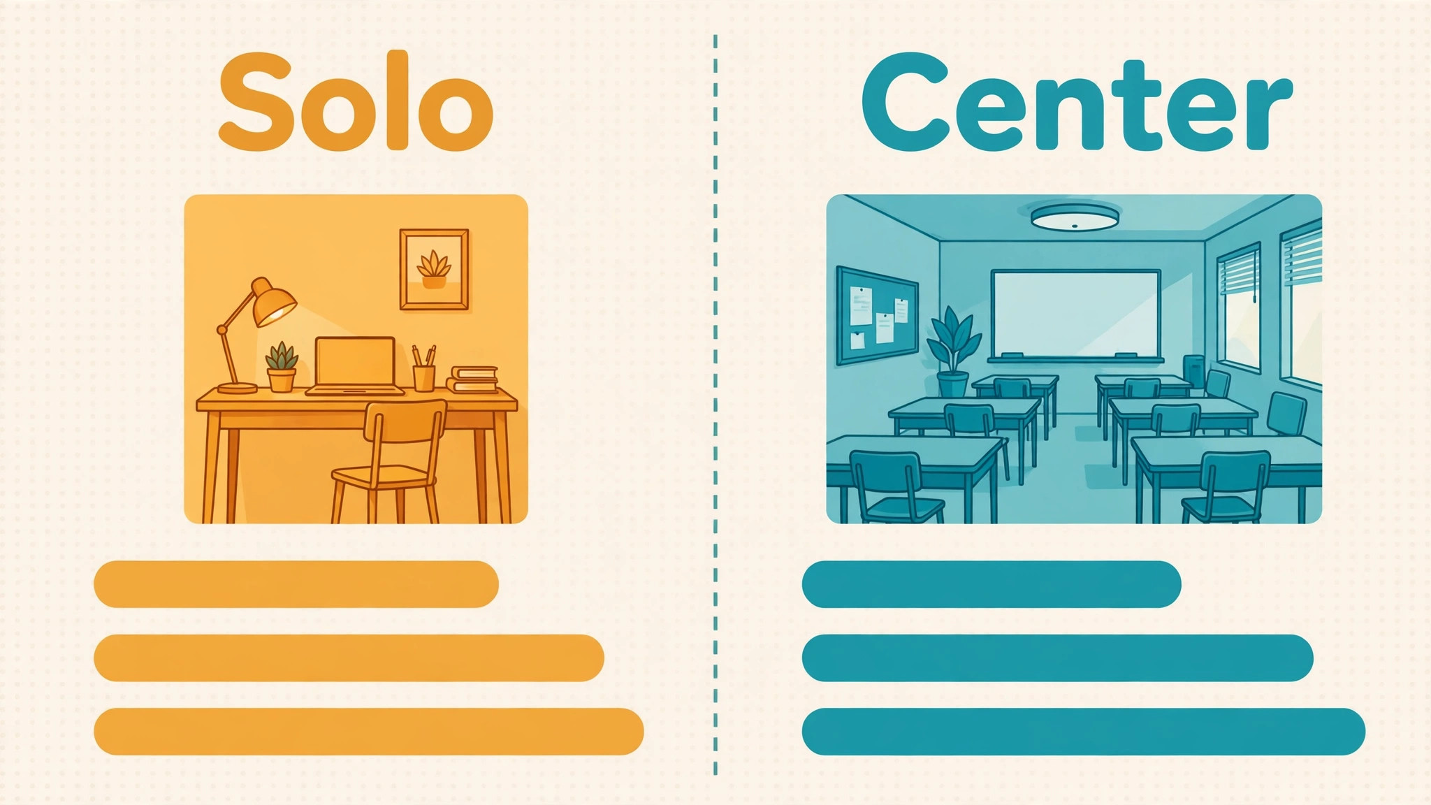 Solo versus center tutoring budget comparison
