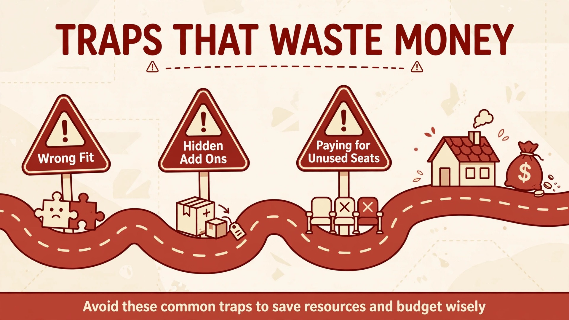 timeline visual: Traps That Waste Money