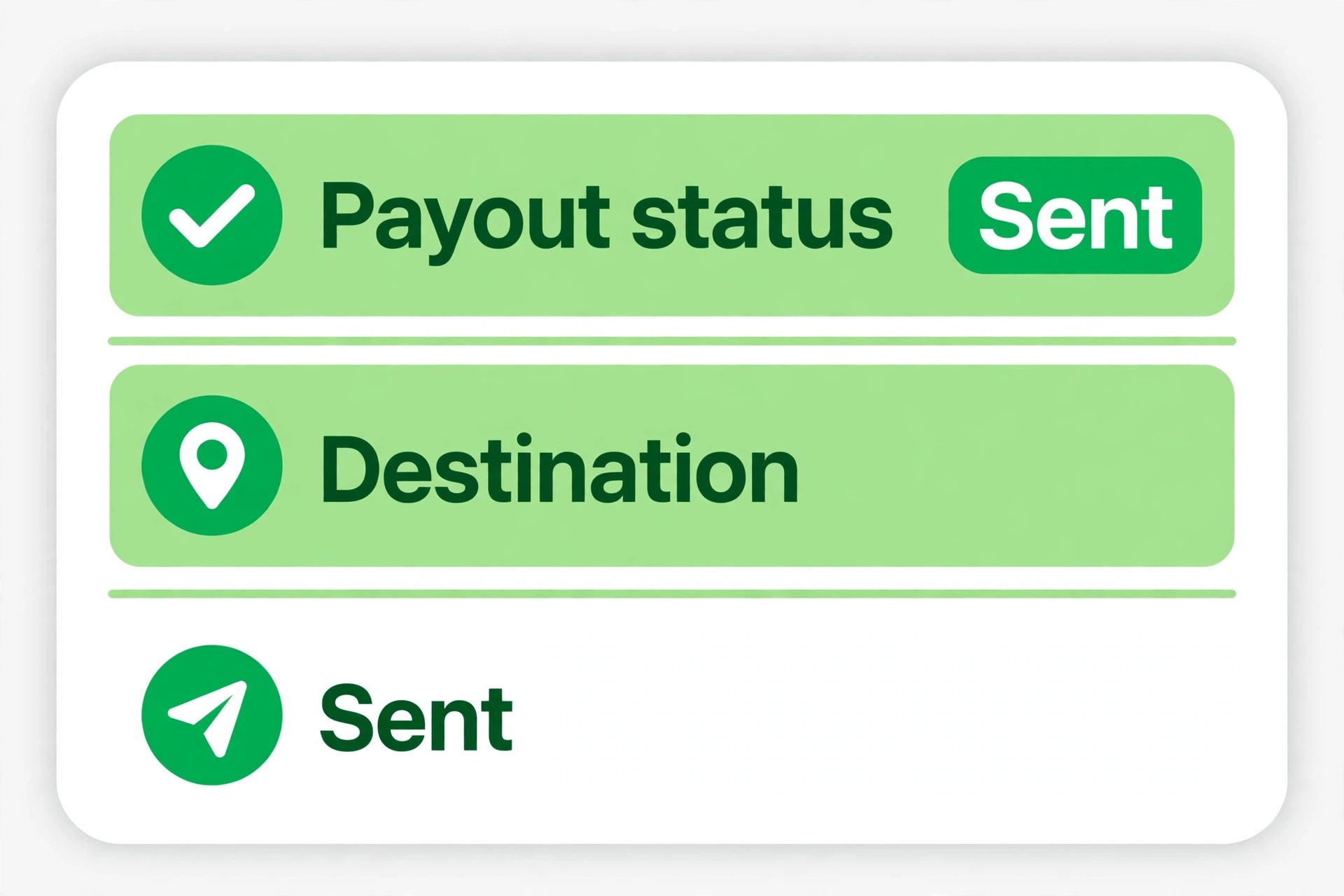 payout record status view