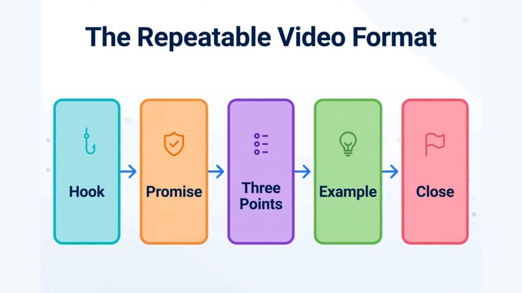 Repeatable YouTube video format diagram