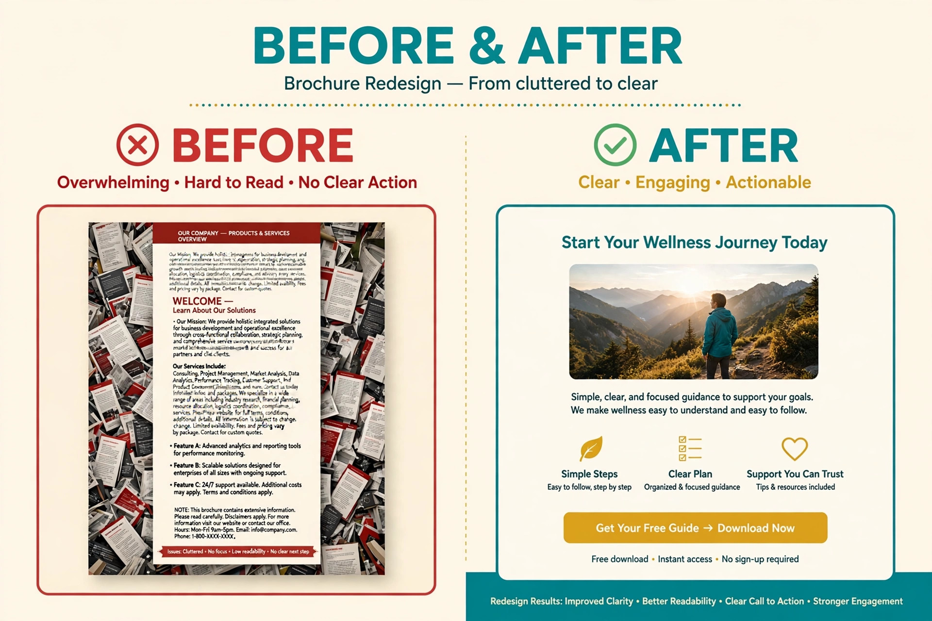Best Brochure Makers before/after guide image