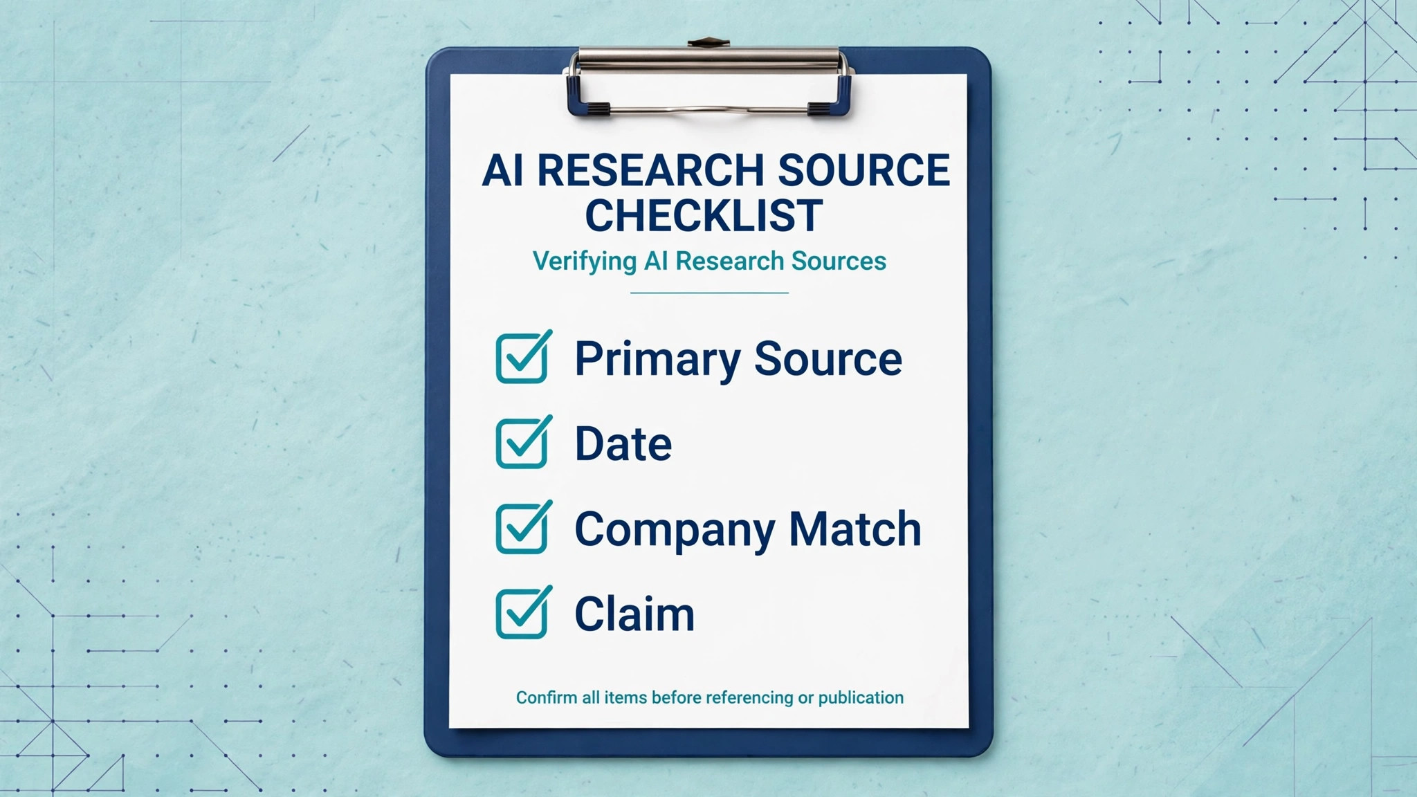 source verification checklist