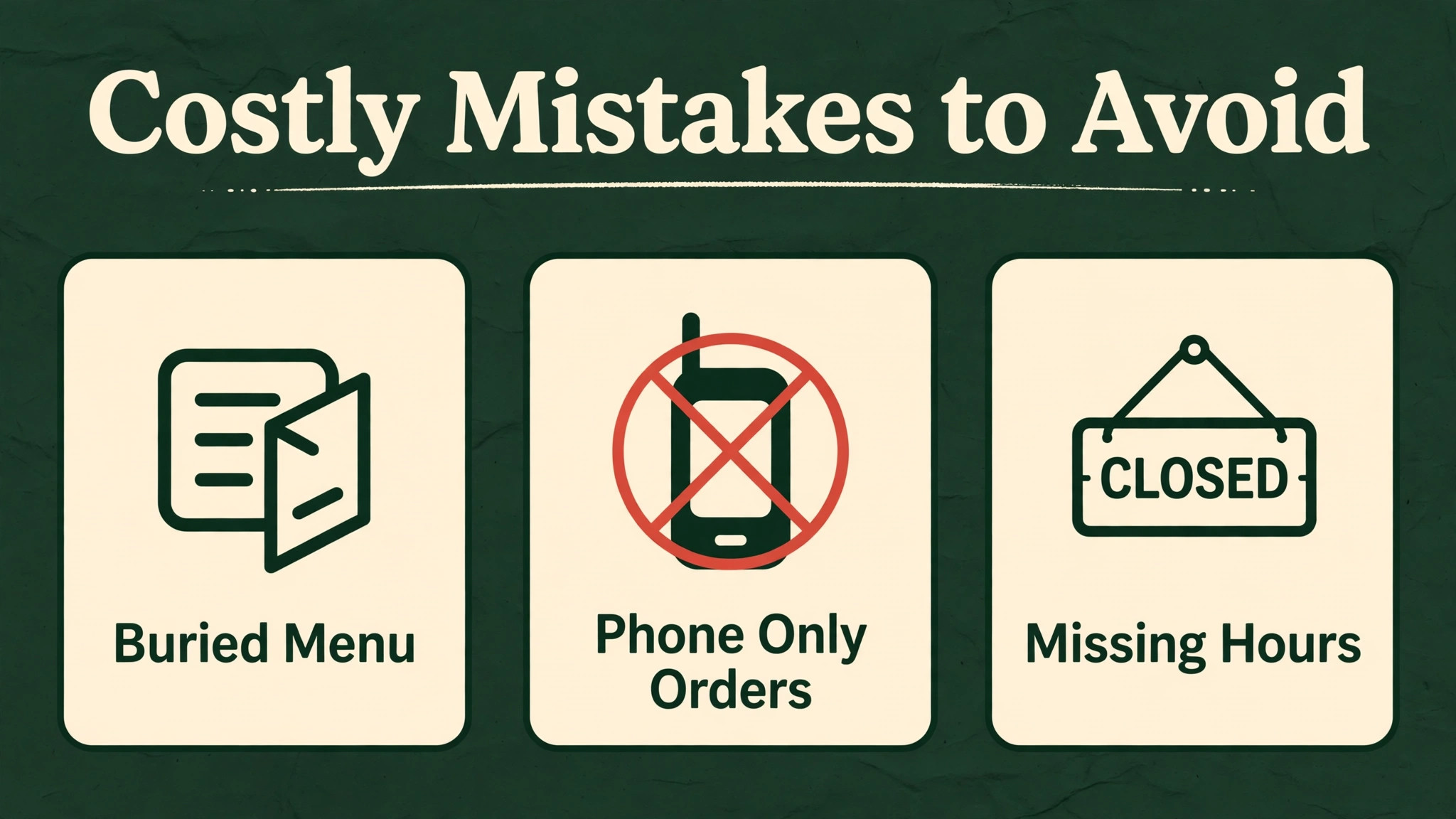 diagram visual: Costly Mistakes to Avoid