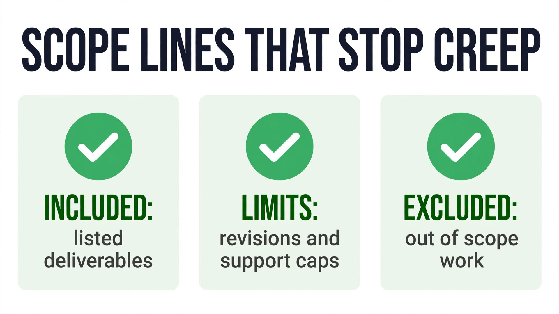 Scope checklist visual