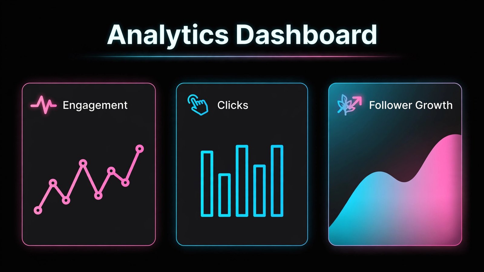 Social media analytics dashboard example infographic