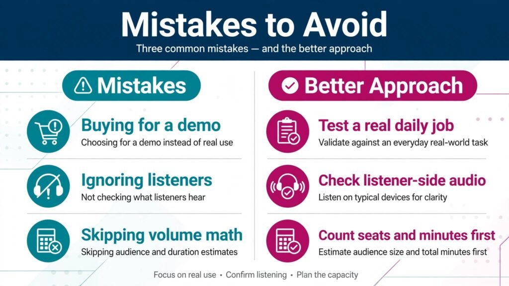 Common mistakes when choosing Krisp alternatives and how to avoid them
