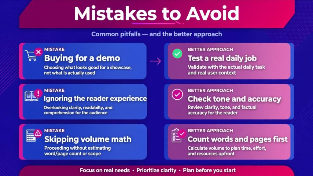 Common mistakes when choosing DeepL alternatives and how to avoid them