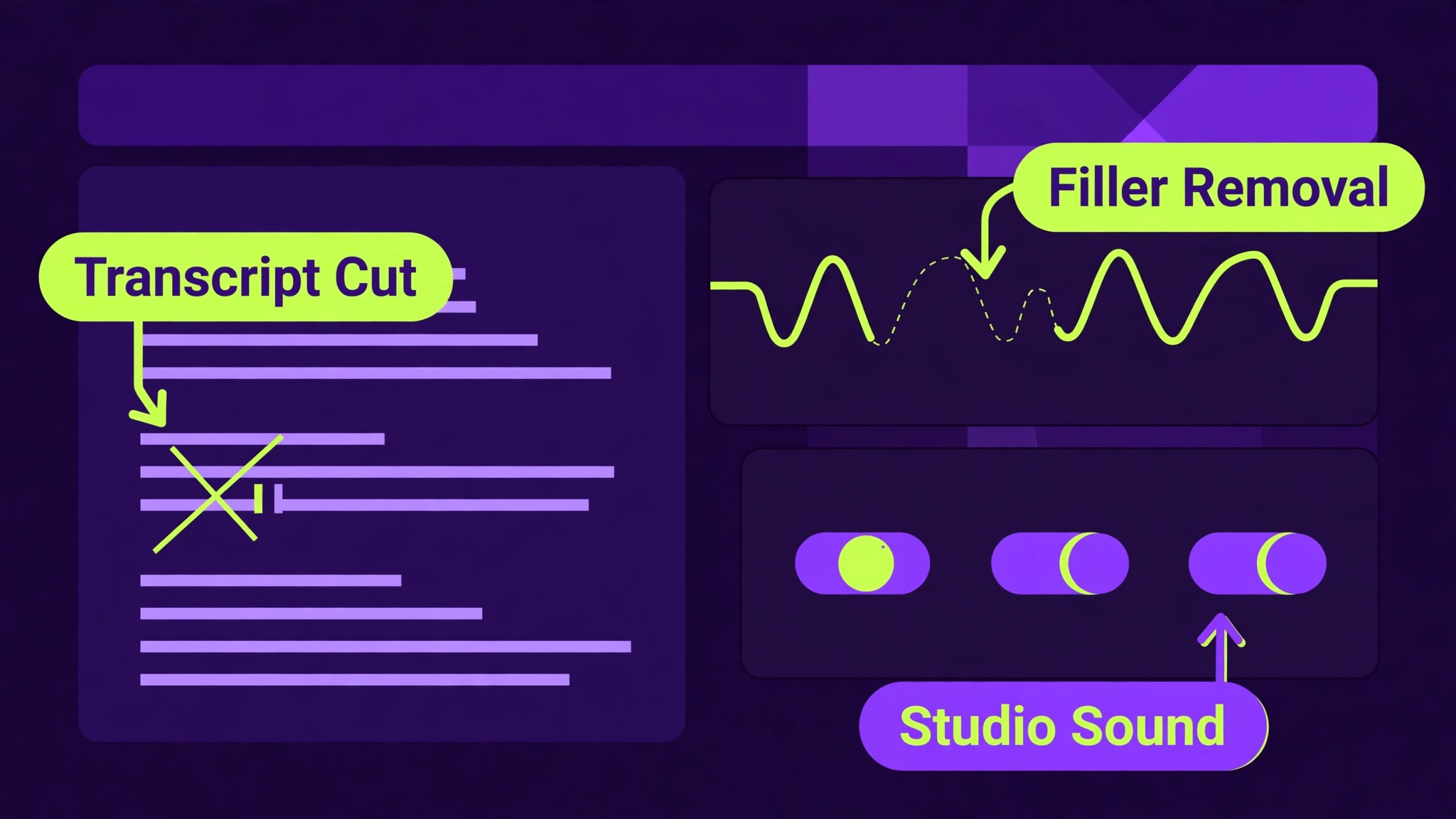 annotated podcast editing screen