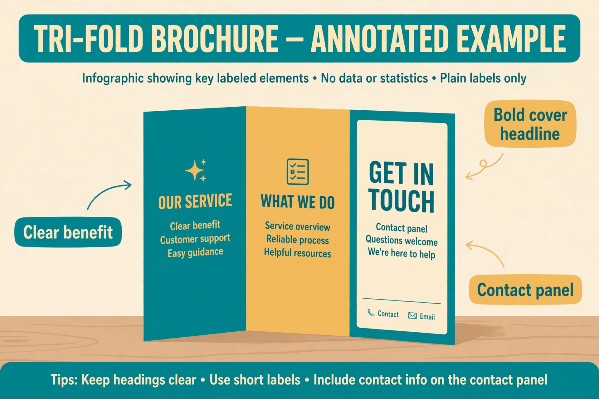 Best Brochure Makers annotated guide image