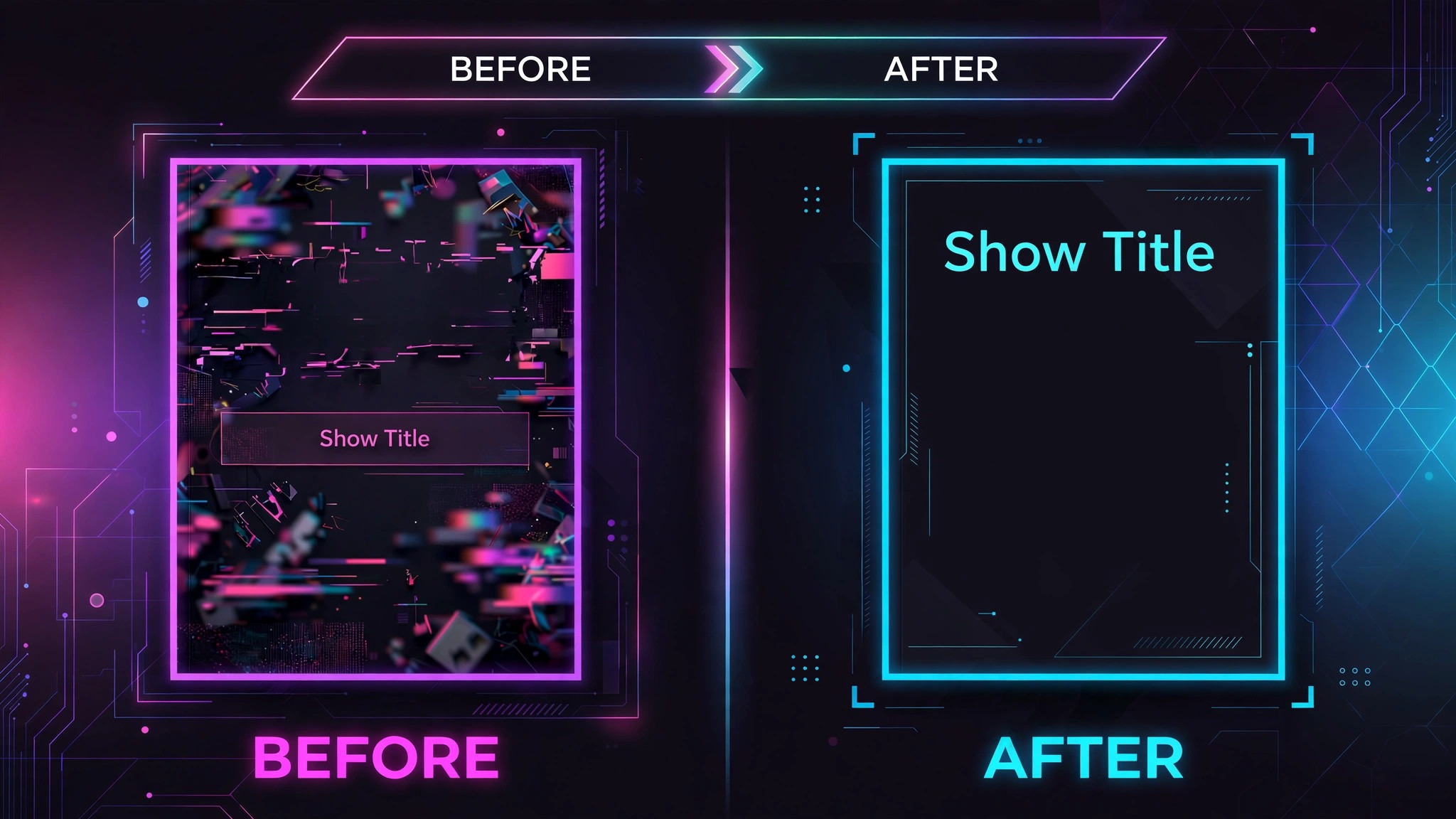 Generated text before and corrected title after