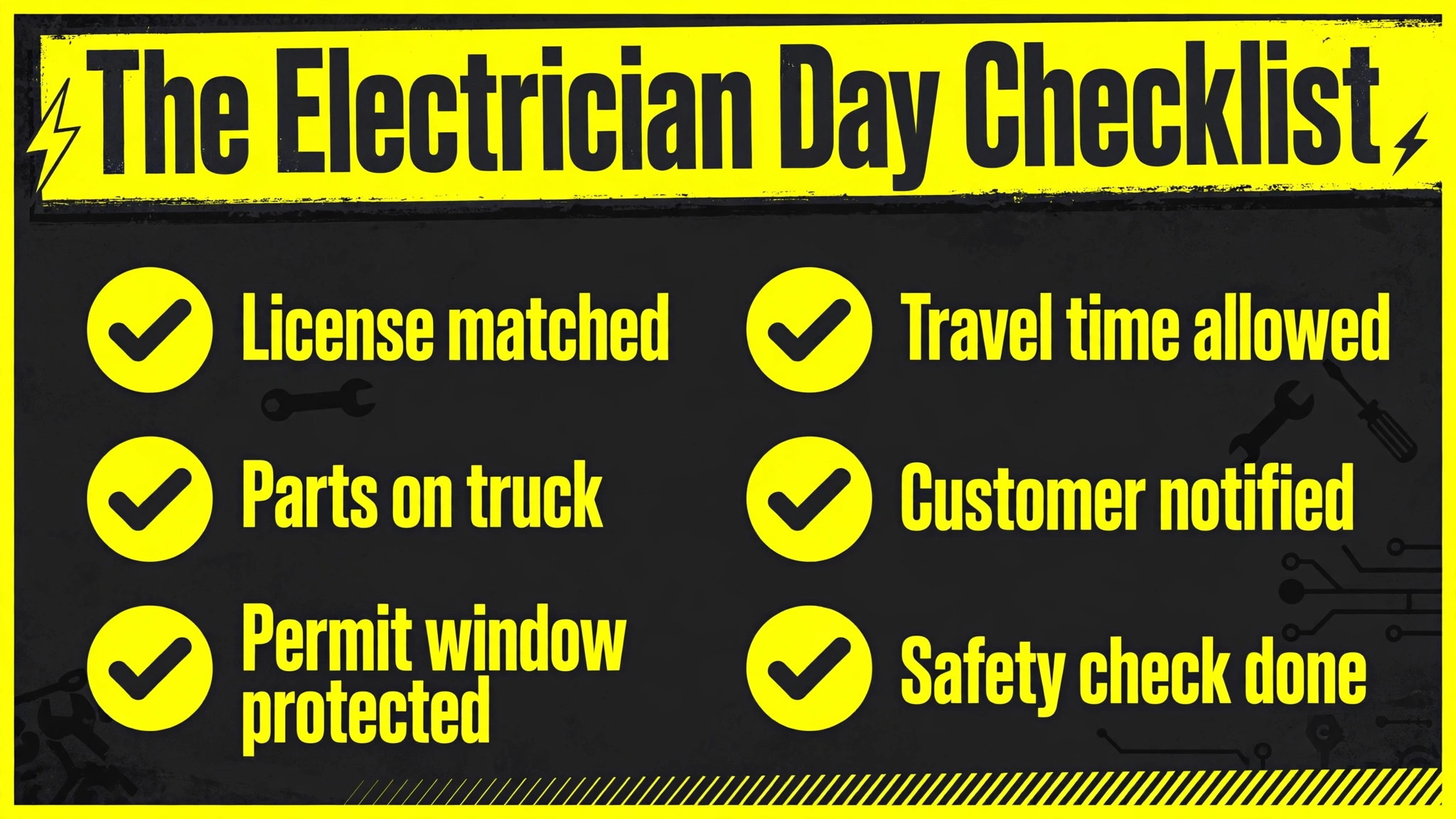 electrical checklist illustration