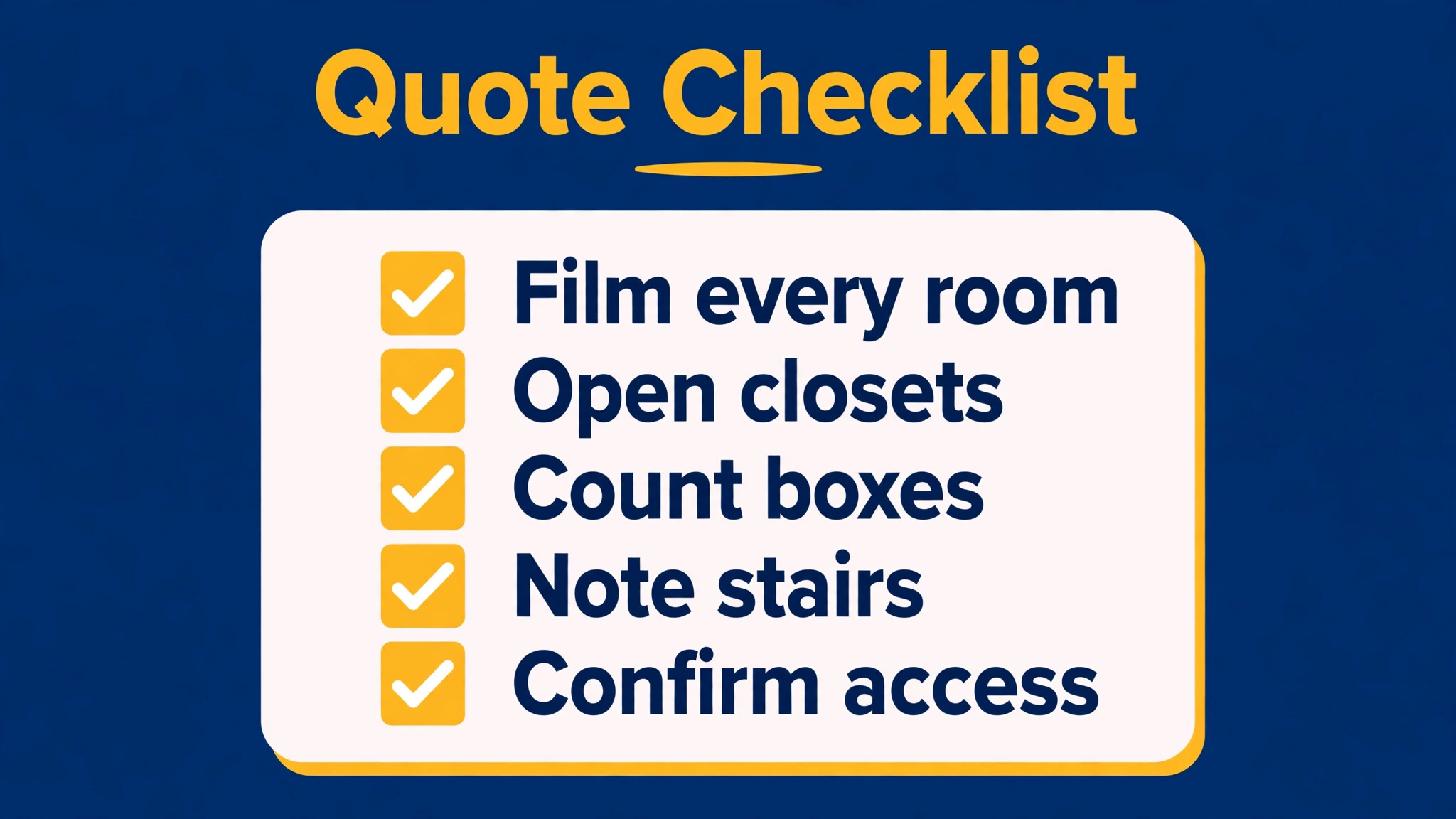 moving checklist illustration