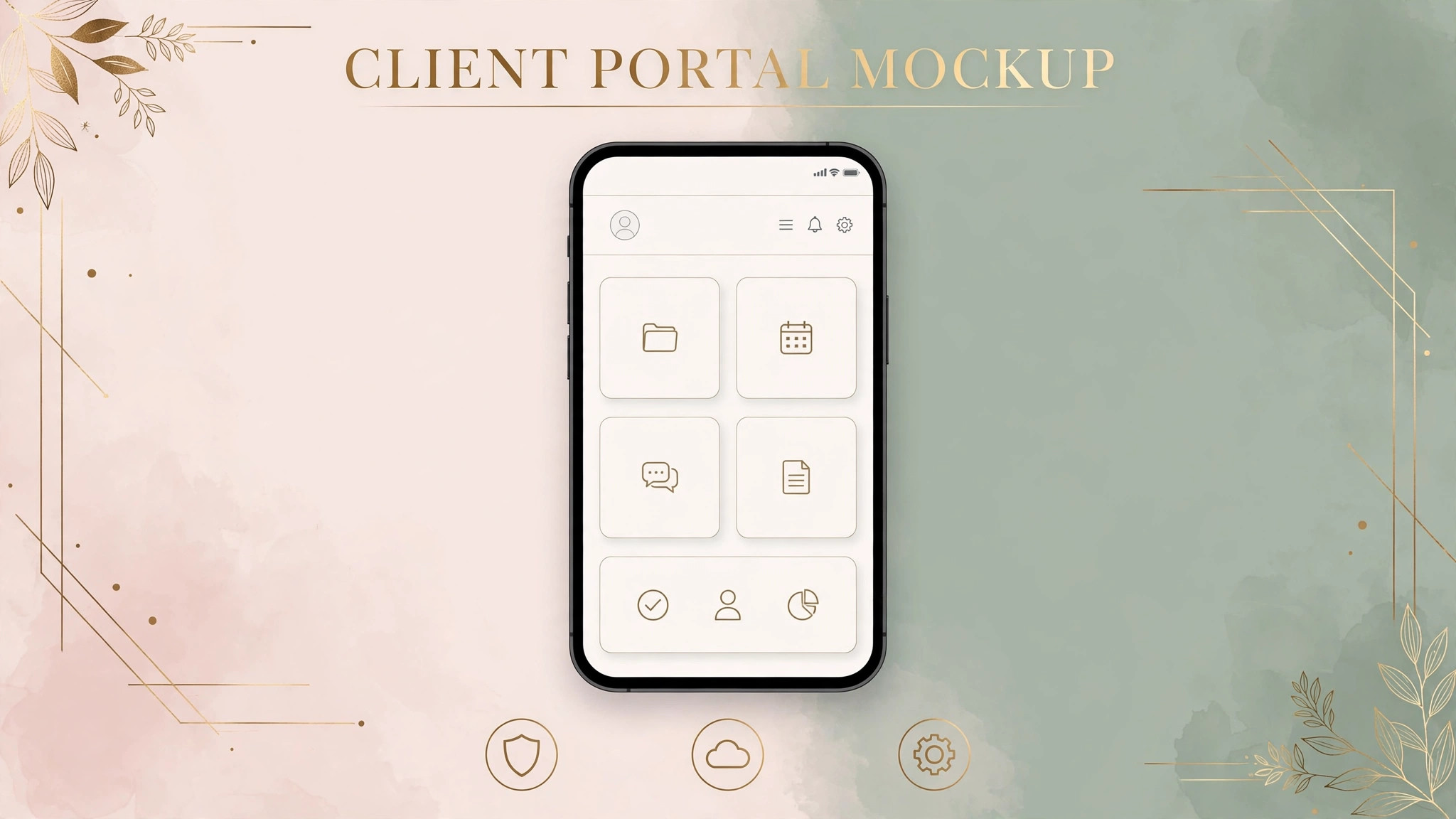 wedding planning mockup illustration