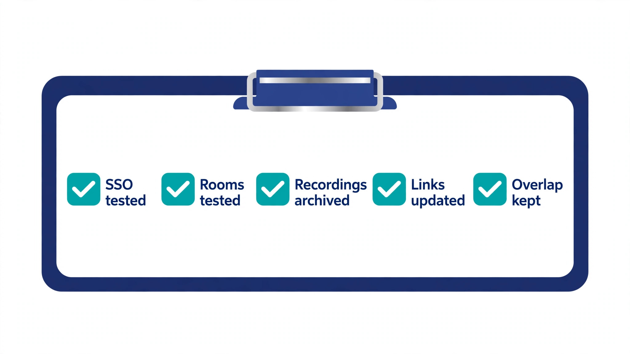 Webex to Zoom checklist image