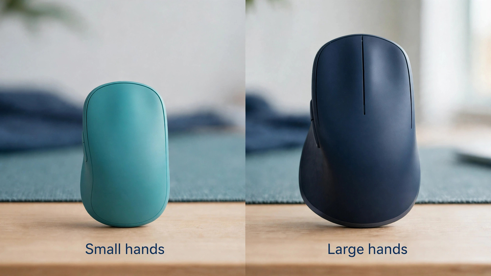 Side by side Lift and MX Vertical mice for hand size