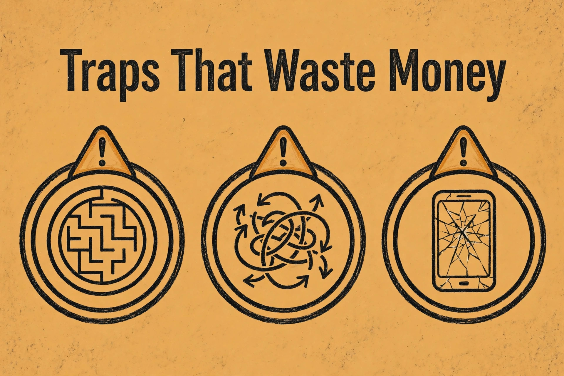 diagram visual: Traps That Waste Money