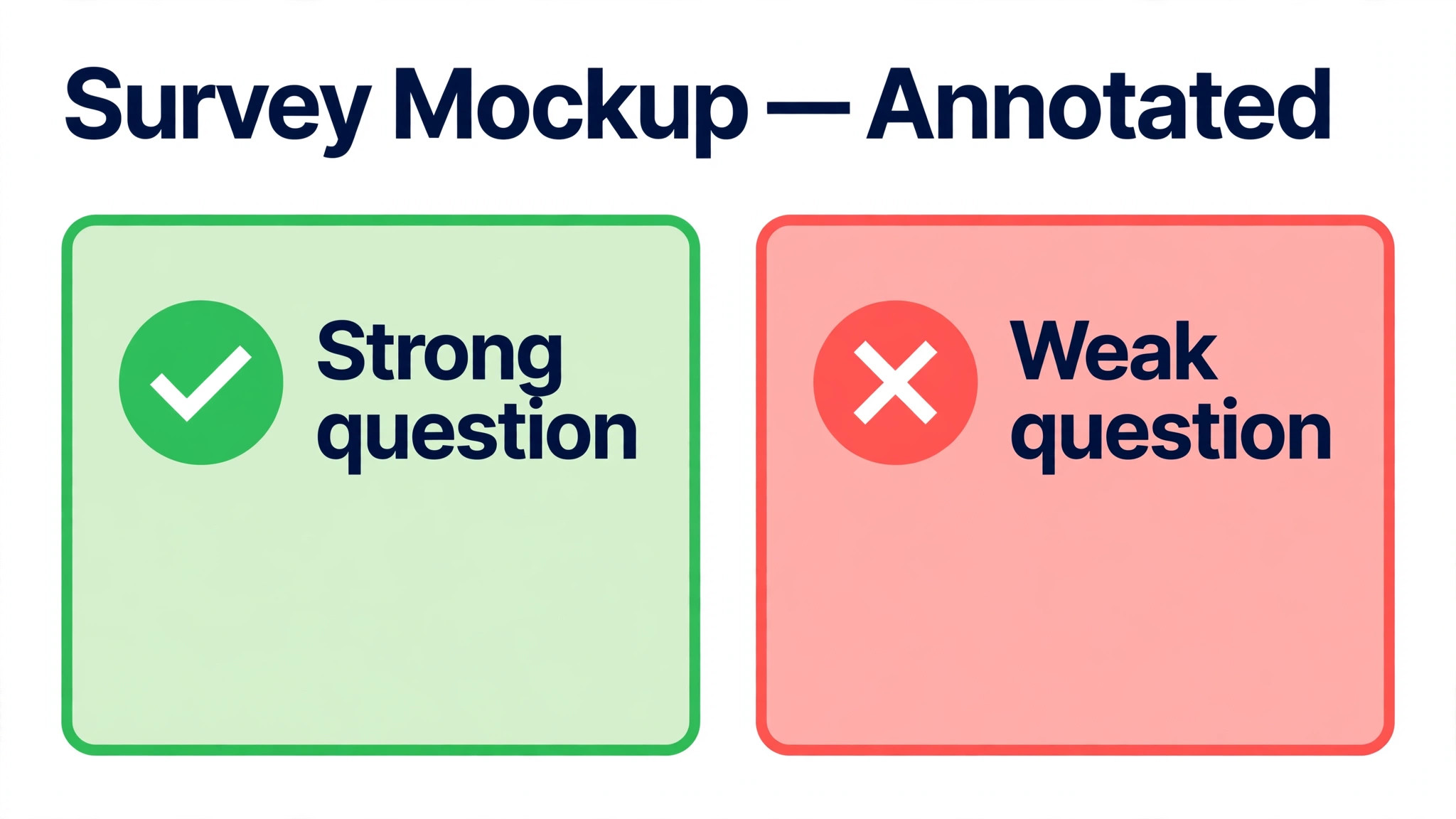 Annotated survey question example