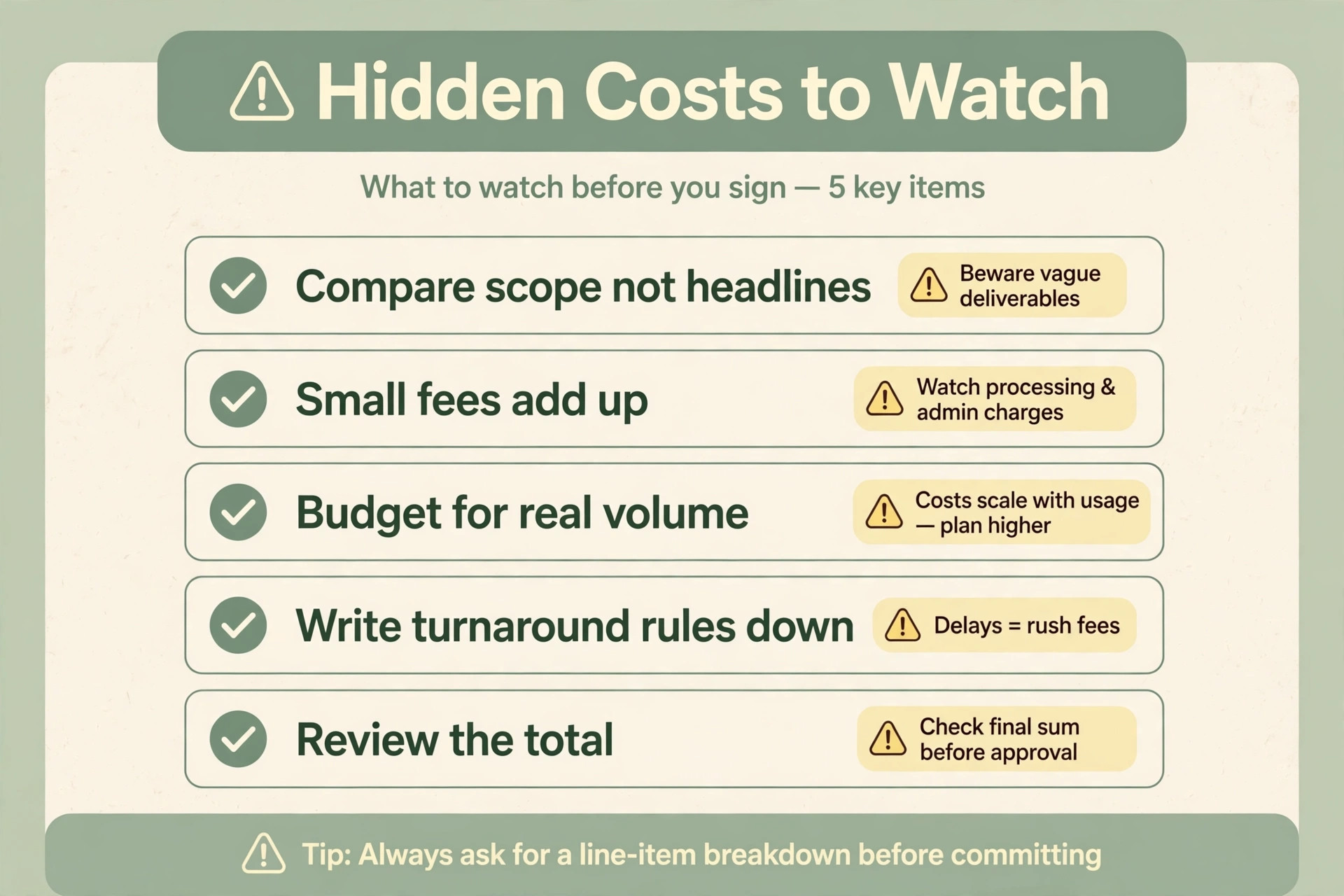 Hidden family photography costs checklist to watch before signing