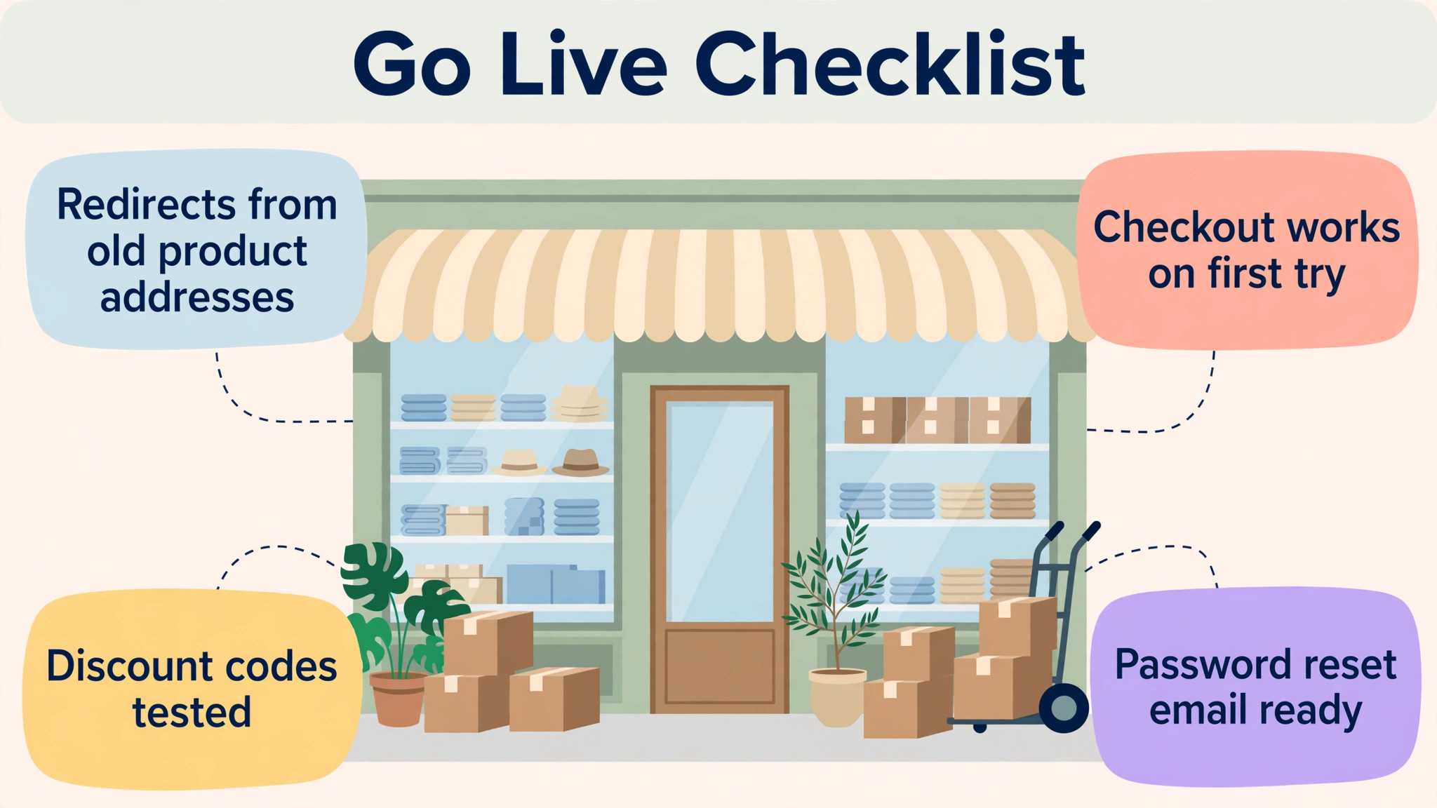 WooCommerce to Shopify callout visual for a small store